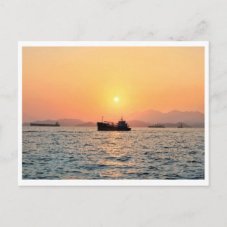 Hong Kong Sunset Postcard
