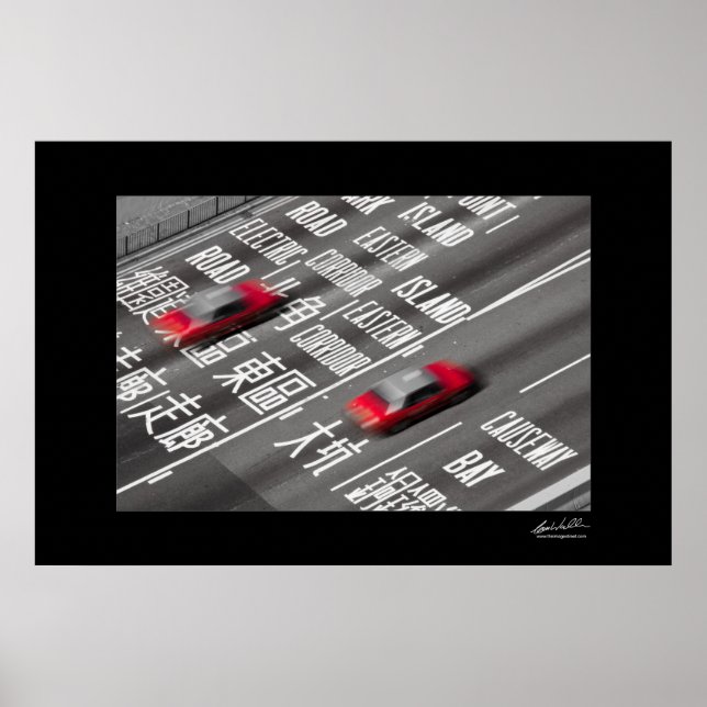 Hong Kong Taxis Poster (Front)