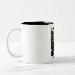 Hong Kong Vintage Travel Two-Tone Coffee Mug