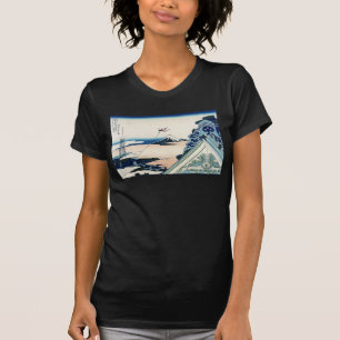 Honganji Temple Vista of Mt. Fuji Japanese Woodcut T-Shirt
