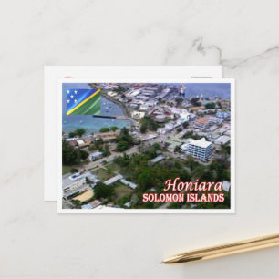 Honiara - Aerial View - Solomon Islands - Postcard