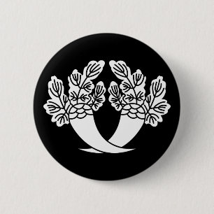 Honjo radishes 6 cm round badge