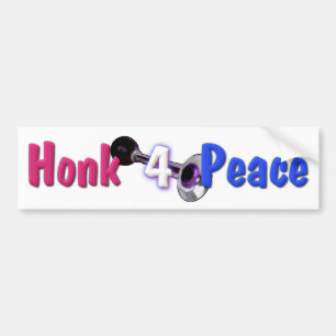 Honk 4 Peace Bumper Sticker