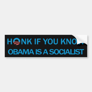 Honk Anti Obama BumperSticker Bumper Sticker