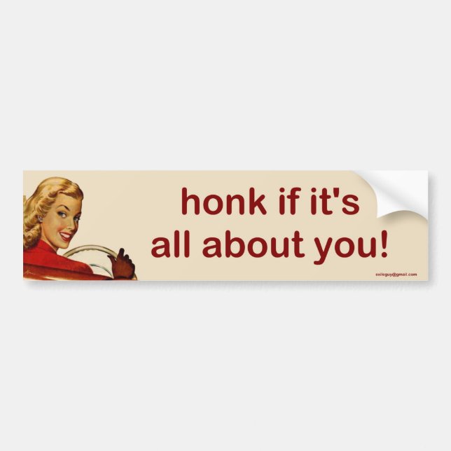 honk bumper sticker (Front)