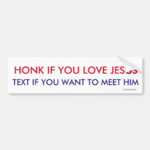 Honk for Jesus -Text to Meet Him