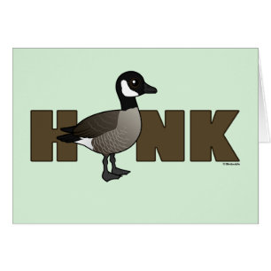 HONK Funny Canada Goose Greeting Card