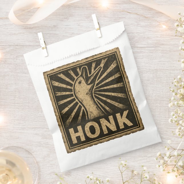 Honk Goose Funny Duck Chicken Meme Favour Bag (Clipped)