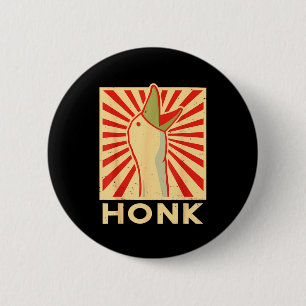 Honk Goose - Funny Duck Chicken Meme Idea 6 Cm Round Badge