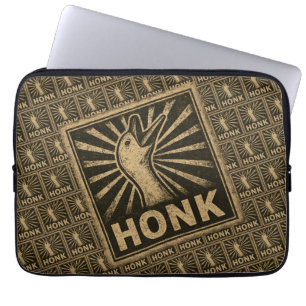 Honk Goose Funny Duck Chicken Meme Laptop Sleeve