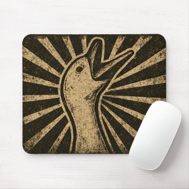 Honk Goose Funny Duck Chicken Meme Mouse Pad (With Mouse)