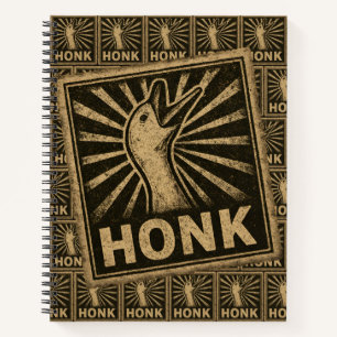 Honk Goose Funny Duck Chicken Meme Notebook