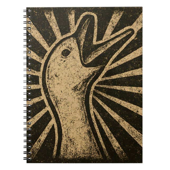 Honk Goose Funny Duck Chicken Meme Notebook (Front)