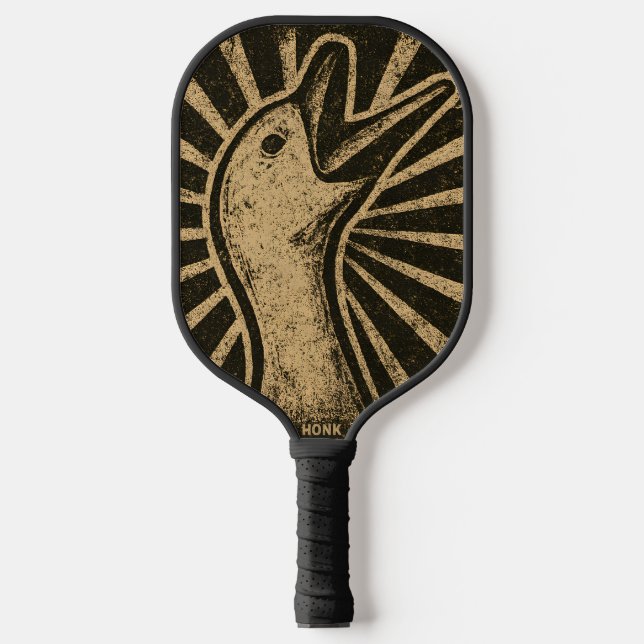 Honk Goose Funny Duck Chicken Meme Pickleball Paddle (Front)