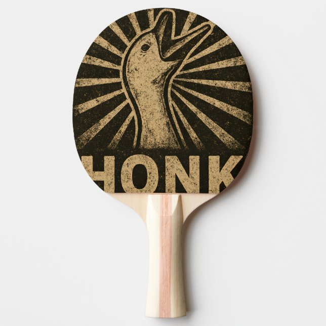 Honk Goose Funny Duck Chicken Meme Ping Pong Paddle (Front)