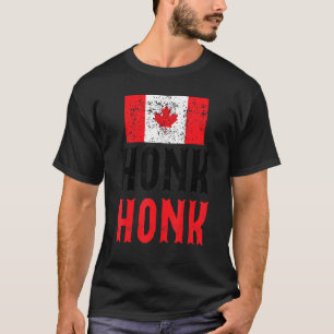 Honk Honk Canadian Truckers Rule Canada   Vintage  T-Shirt