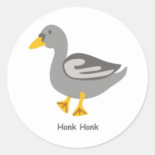 Honk. Honk. Goose Classic Round Sticker