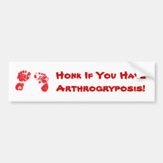 Honk If You HaveArthrogryposis! Bumper Sticker