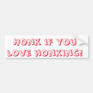 Honk If You Love Puns! Bumper Sticker