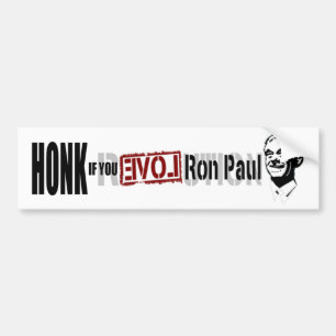 HONK if you LOVE Ron Paul! Bumper Sticker