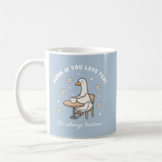 Honk If You Love Tea Cute Goose Mug