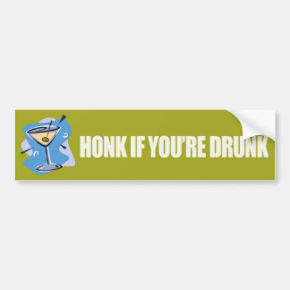 Honk If You're Drunk - Bumper sticker-Zazzle Bumper Sticker