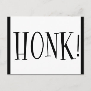 HONK LOUD CAR SOUND HORN POSTCARD