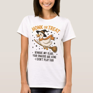 Honk or Treat Funny Halloween Goose T-Shirt