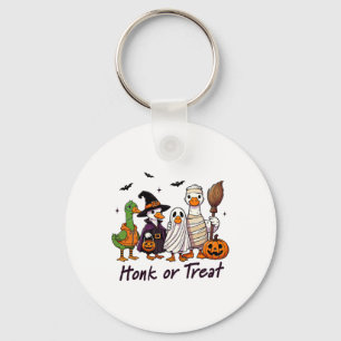 Honk Or Treat Goose Halloween Costume Fun Key Ring