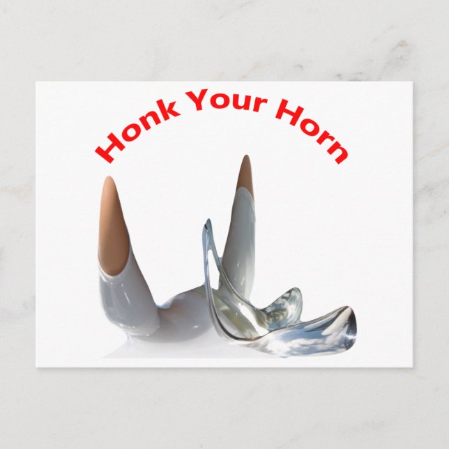 Honk Your Horn Postcard (Front)