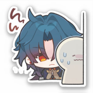 Honkai Star Rail Chibi Blade Creeping Sticker