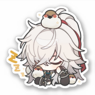 Honkai Star Rail Chibi Jing Yuan Sleep Sticker