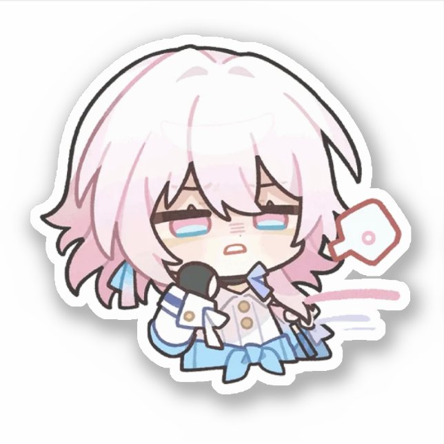 Honkai Star Rail Chibi March 7th Sticker (Front)