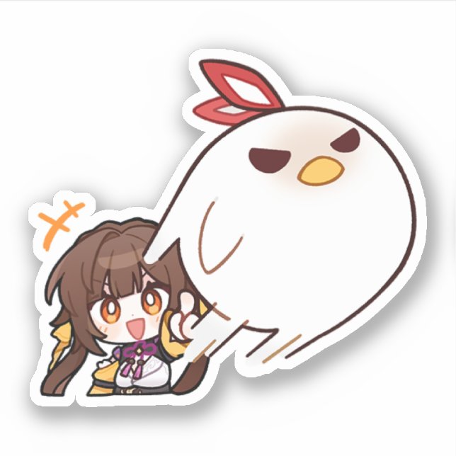 Honkai Star Rail Chibi Sushang Phoenix Sticker (Front)