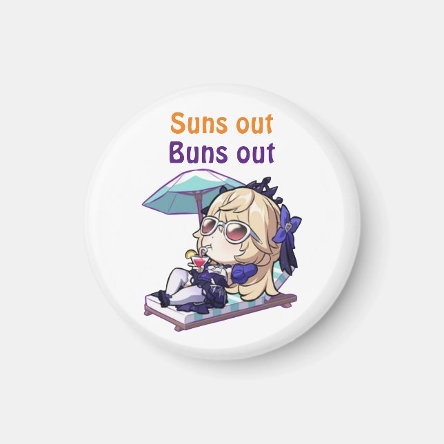 Honkai Star Rail, Suns out, buns out  Magnet (Front)
