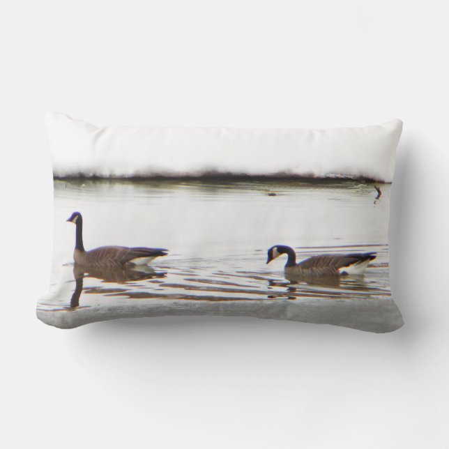 Honkers - Canada Geese Lumbar Cushion (Front)