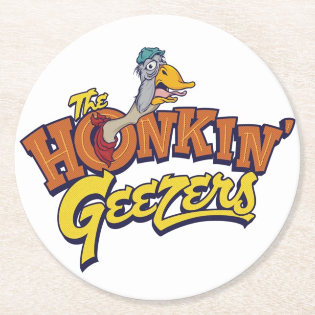 Honkin' Geezers Bar Coaster (Front)