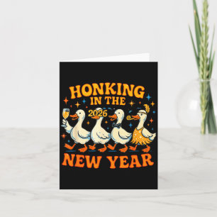 Honking In The New Year 2026 Funny Duck Gift  Card