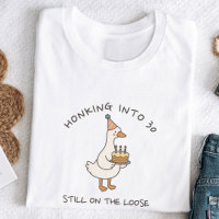 Honking Into Birthday Goose Funny Custom Age