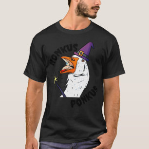 Honkus Ponkus Duck Goose Halloween watercolor labr T-Shirt