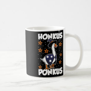 Honkus Ponkus Funny Halloween Witch Cute Goose Wit Coffee Mug