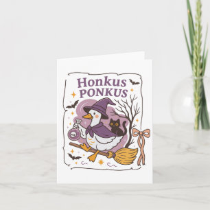 Honkus Ponkus Goose Halloween Witch Goose Silly Go Card
