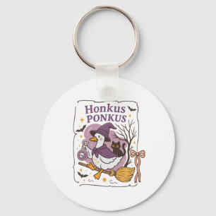 Honkus Ponkus Goose Halloween Witch Goose Silly Go Key Ring