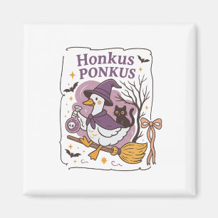 Honkus Ponkus Goose Halloween Witch Goose Silly Go Magnet