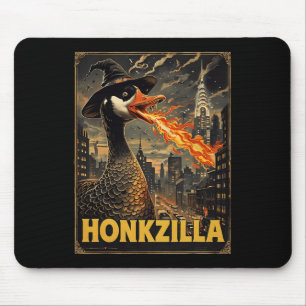 Honkzilla Goose Halloween Silly Goose Horror Spook Mouse Pad