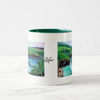 honolua bay 1 Two-Tone coffee mug