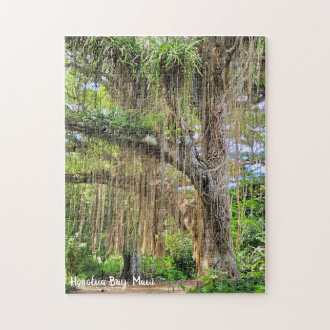 Honolua Bay Jungle Walk Maui Jigsaw Puzzle (Vertical)