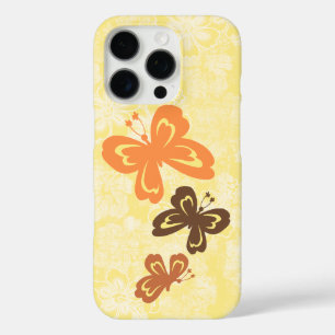 Honolua Butterfly and Hawaiian Hibiscus Yellow iPhone 16 Pro Case