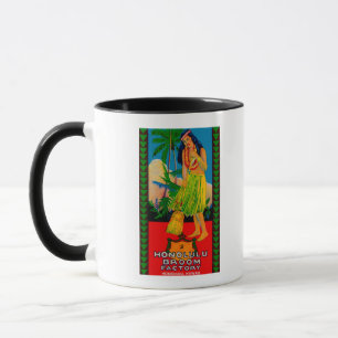 Honolulu Broom Handle LabelHonolulu, HI Mug
