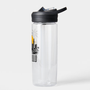 Honolulu City Hawaii USA Water Bottle